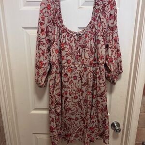 Torrid Mini 3/4 Sleeve Tie Front Detail Babydoll
Dress